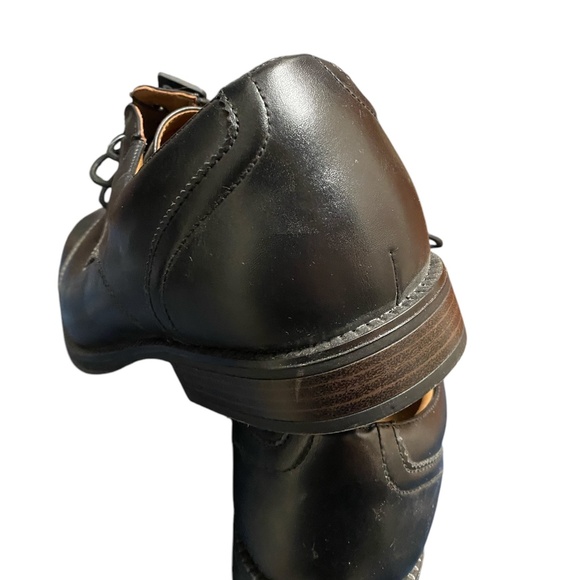 George Men's Branford Casual Dress Oxfords Black Cap Toe Lace Up Size 13 Wide - Picture 6 of 6